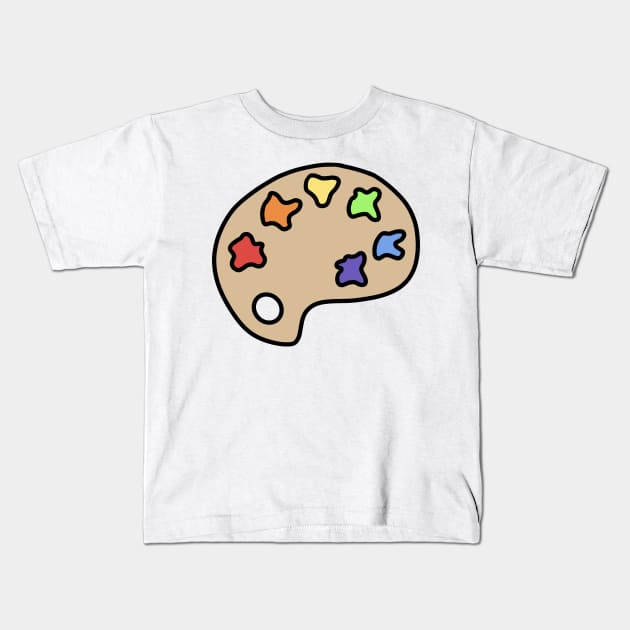 Paint Palette Kids T-Shirt by Reeseworks